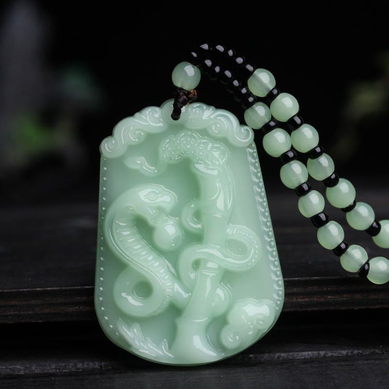 Jade Bamboo Graceful Fashionable Personalized Clothing Necklaces