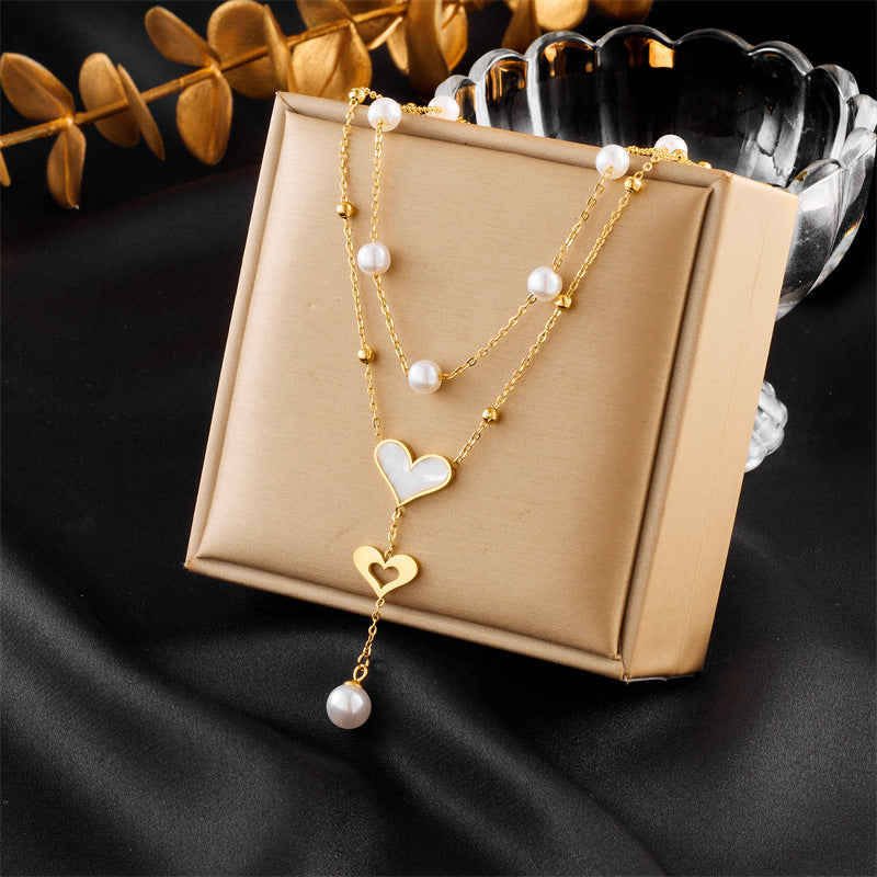 Women's Sun Cross Stainless Steel Fashion Personality Design Necklace