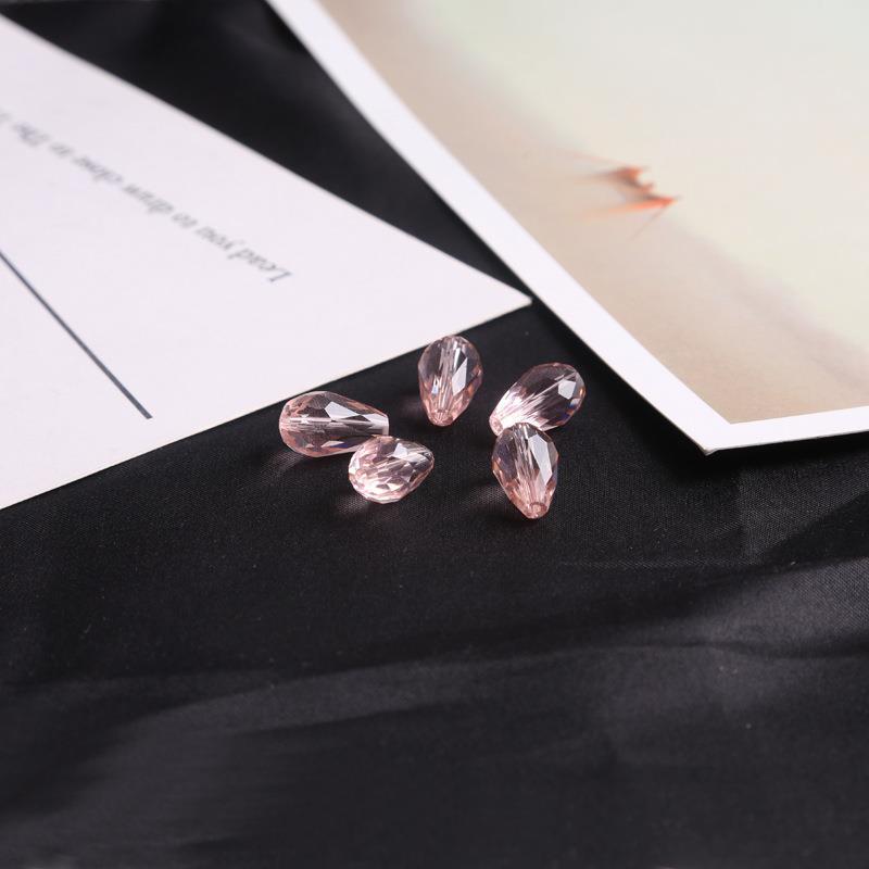 Drop-shaped Glass Crystal Loose Beads Handmade Rings