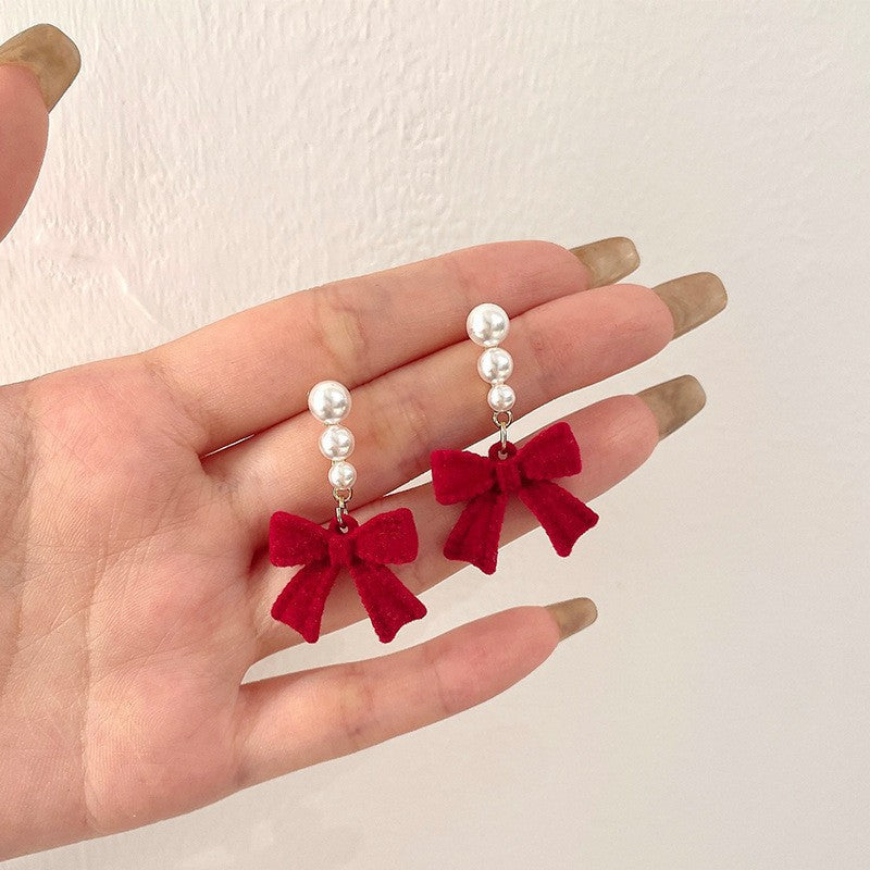 Women's Low Price Light Luxury Premium Temperamental Pearl Eardrops Rings