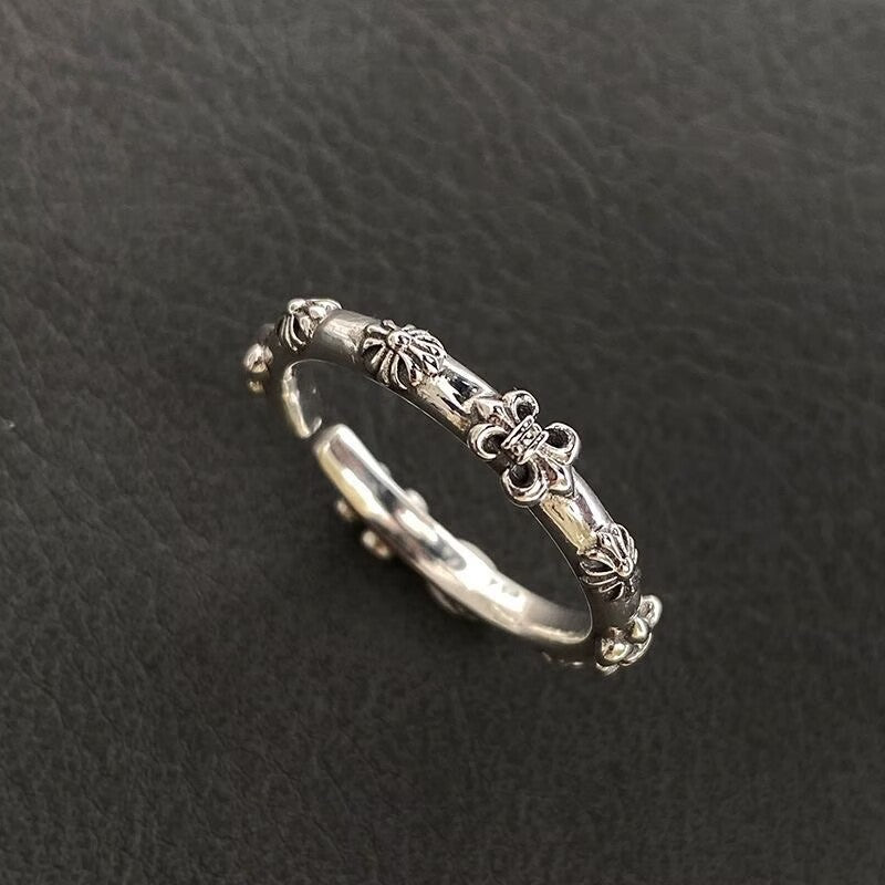 Iris Open Female Light Luxury Minority Exquisite Advanced Cold Wind Ring