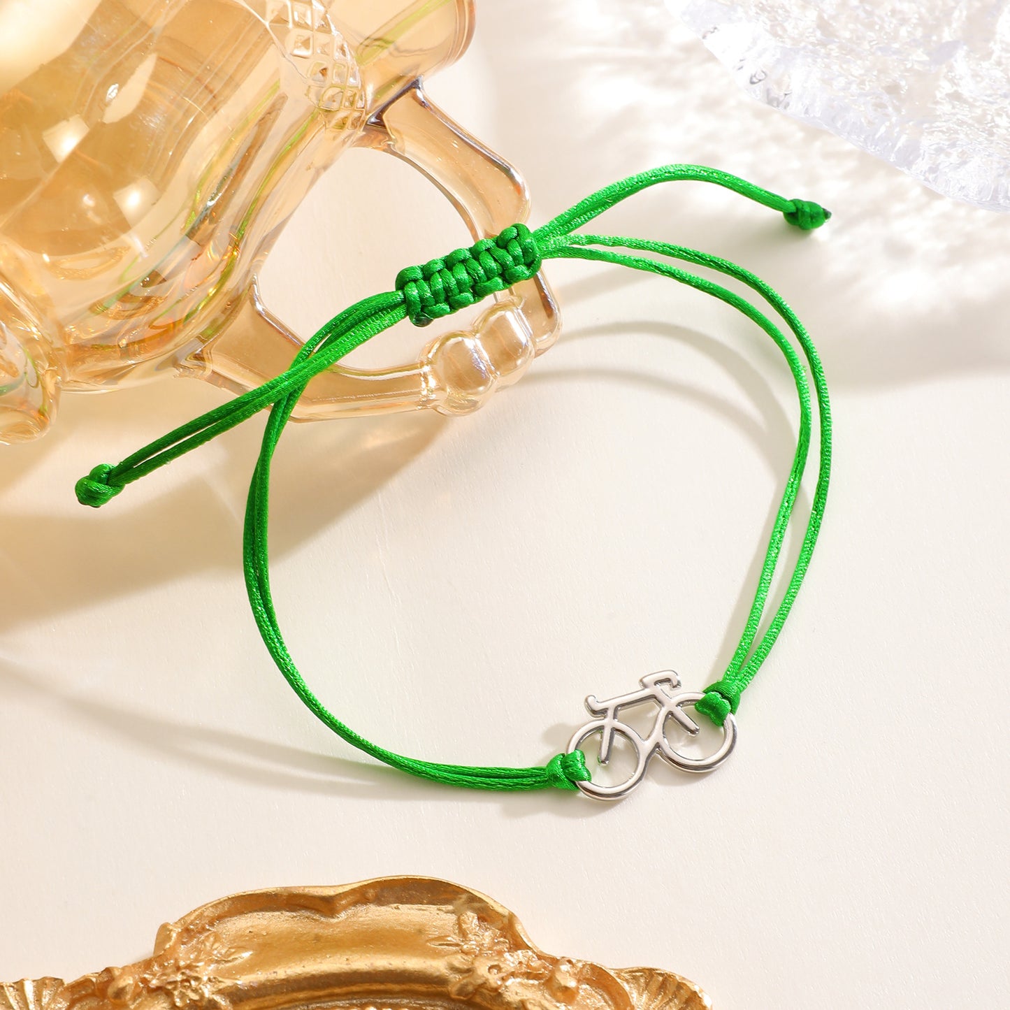 Carrying Strap Simple Copper Bicycle Hand Woven Bracelets