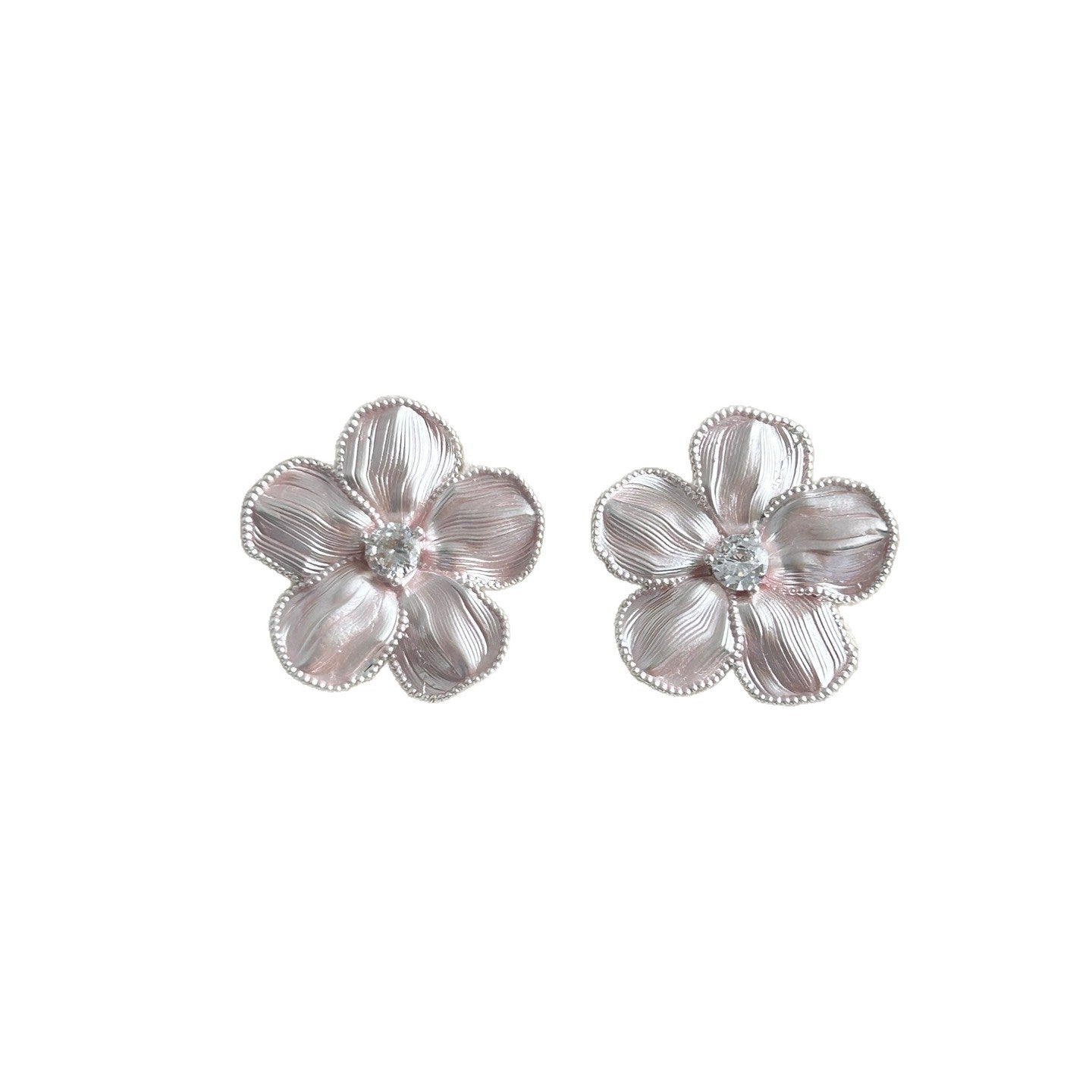 Petal Flower Style French Elegant Ear Female Fashion Design Rings