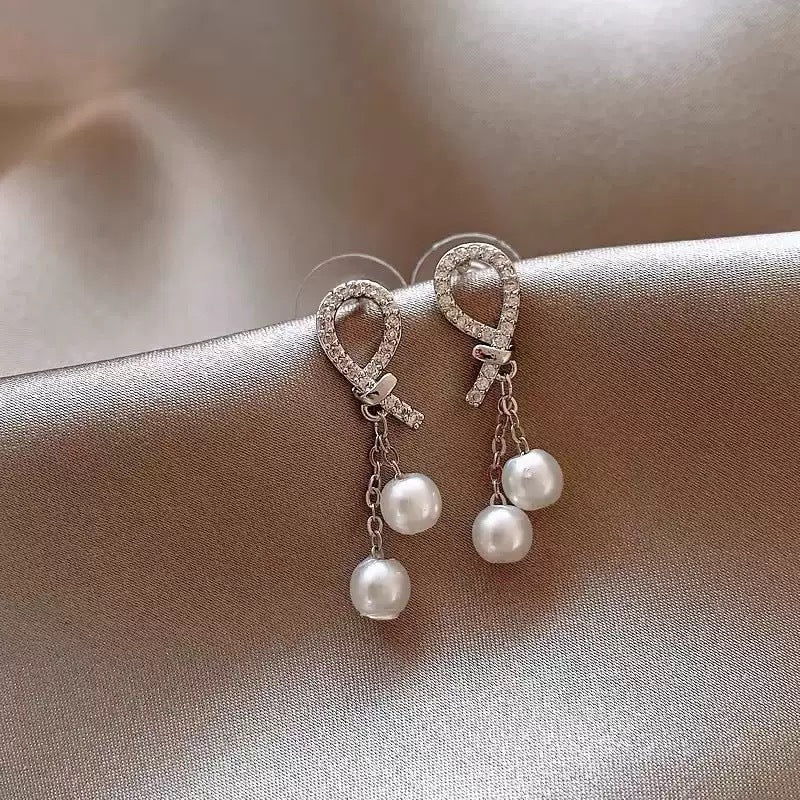 Women's Low Price Light Luxury Premium Temperamental Pearl Eardrops Rings