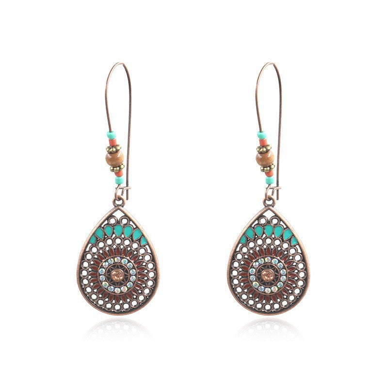 Geometric Enamel Suit Popular Bohemian Temperamental Earrings