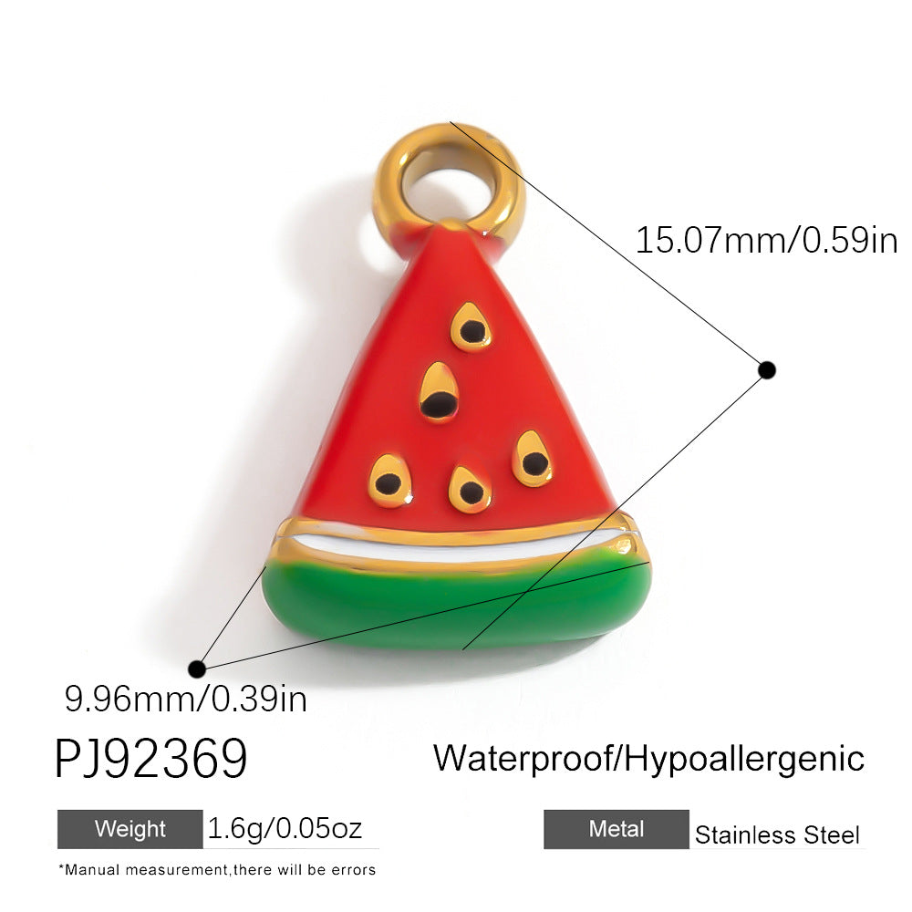 Mini Fruit Cartoon Pastoral Style Three-dimensional Jewelry Accessories