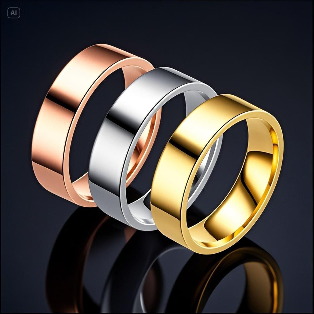 Titanium Steel Personality Stainless Simple Style Niche Ring