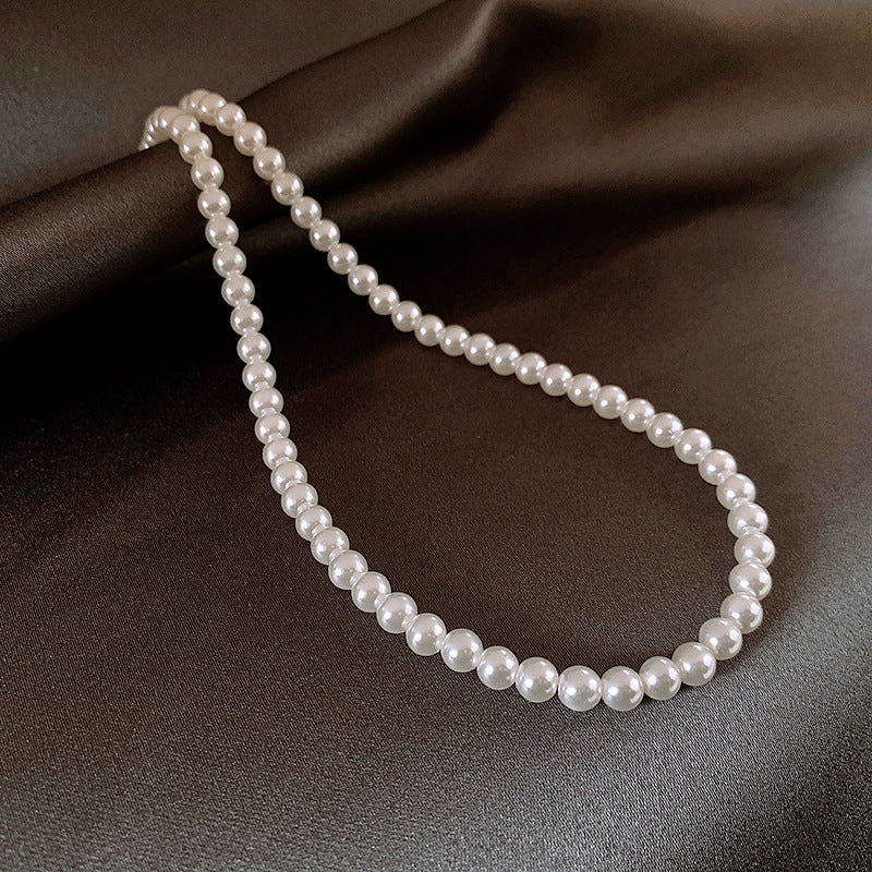 Pearl Twin Clavicle Chain Light Luxury Necklaces