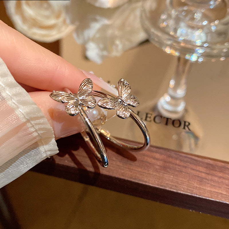 Women's Unique Design High-grade Fairy Temperamental Butterfly Rings