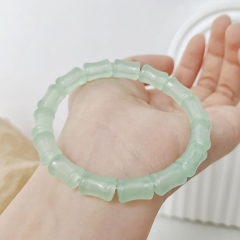 Camellia Little Daisy Crystal Girlfriends Color Glass Chipping Bracelet