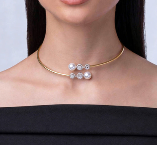 Women's Diamond Open High-grade Party Fashion Alloy Collar
