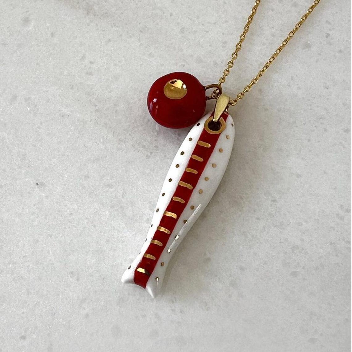 Polka Dot Double-sided Handmade Summer Vacation Necklaces