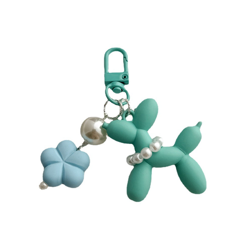 Rubber Balloon Dog Finished Flower Cartoon Earphone Sleeves Hanging Ornaments