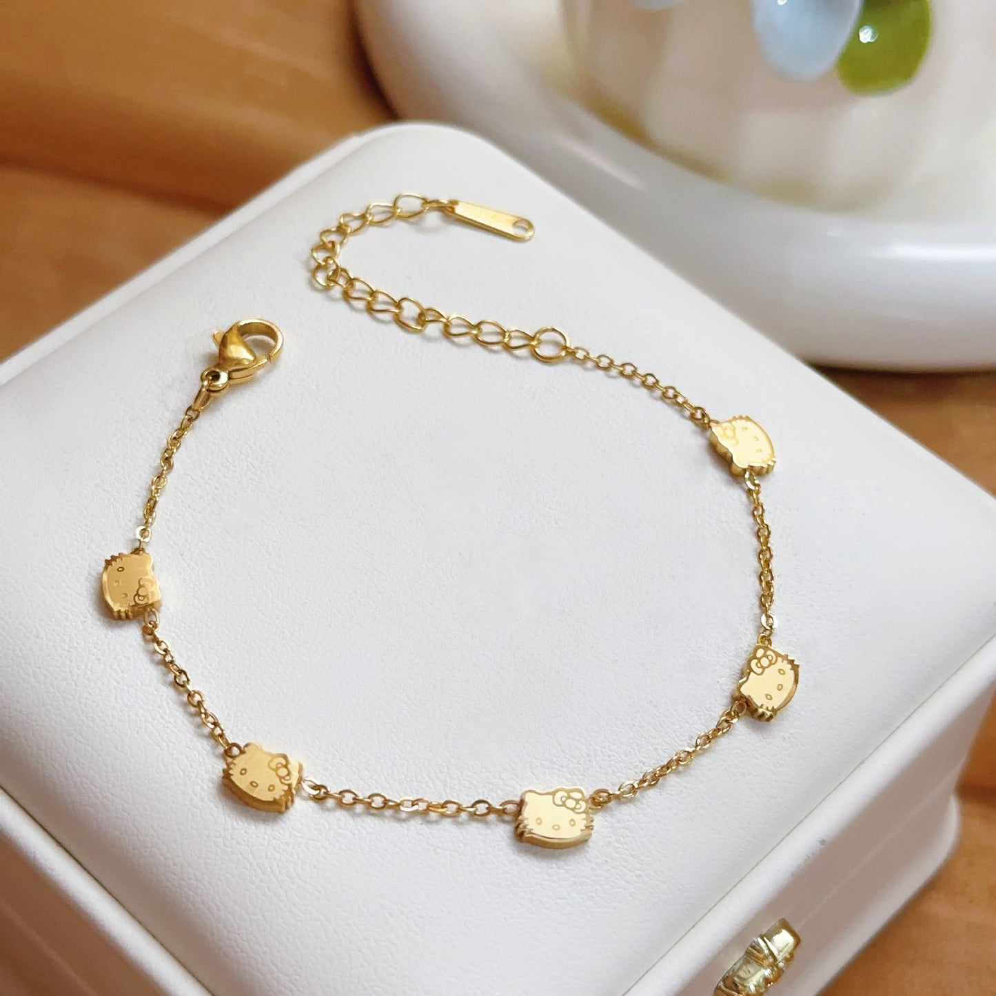 Double-sided Cat Stainless Steel Niche Sweet Bracelets
