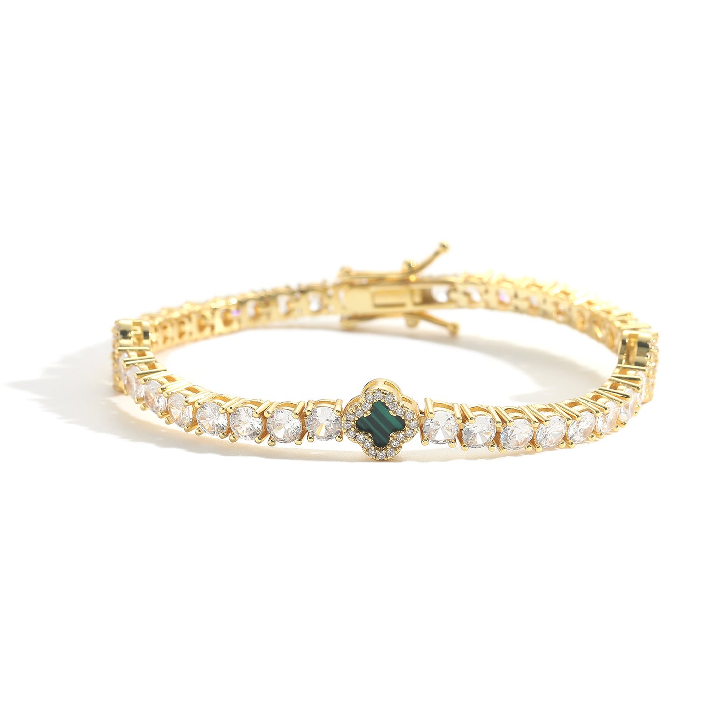 Four-leaf Clover Diamond Tennis Chain Exquisite Bracelets