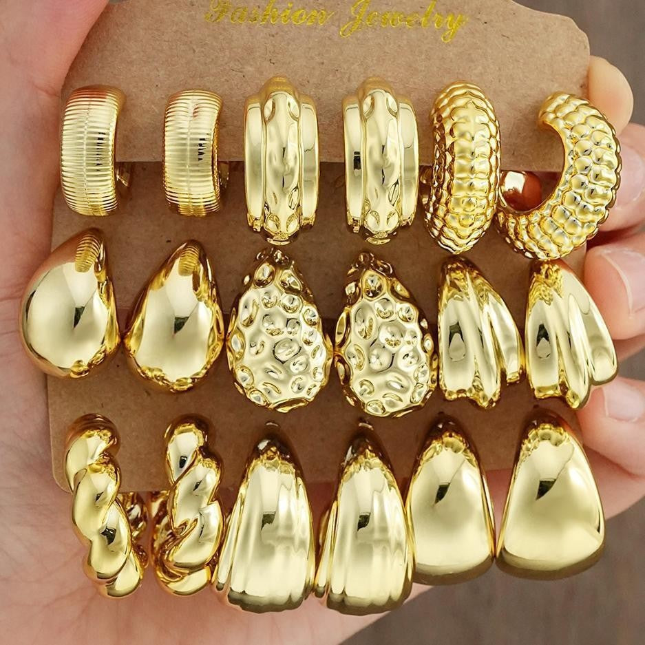 Fashion Starfish Shell Conch Type Water-drop Eardrops Rings