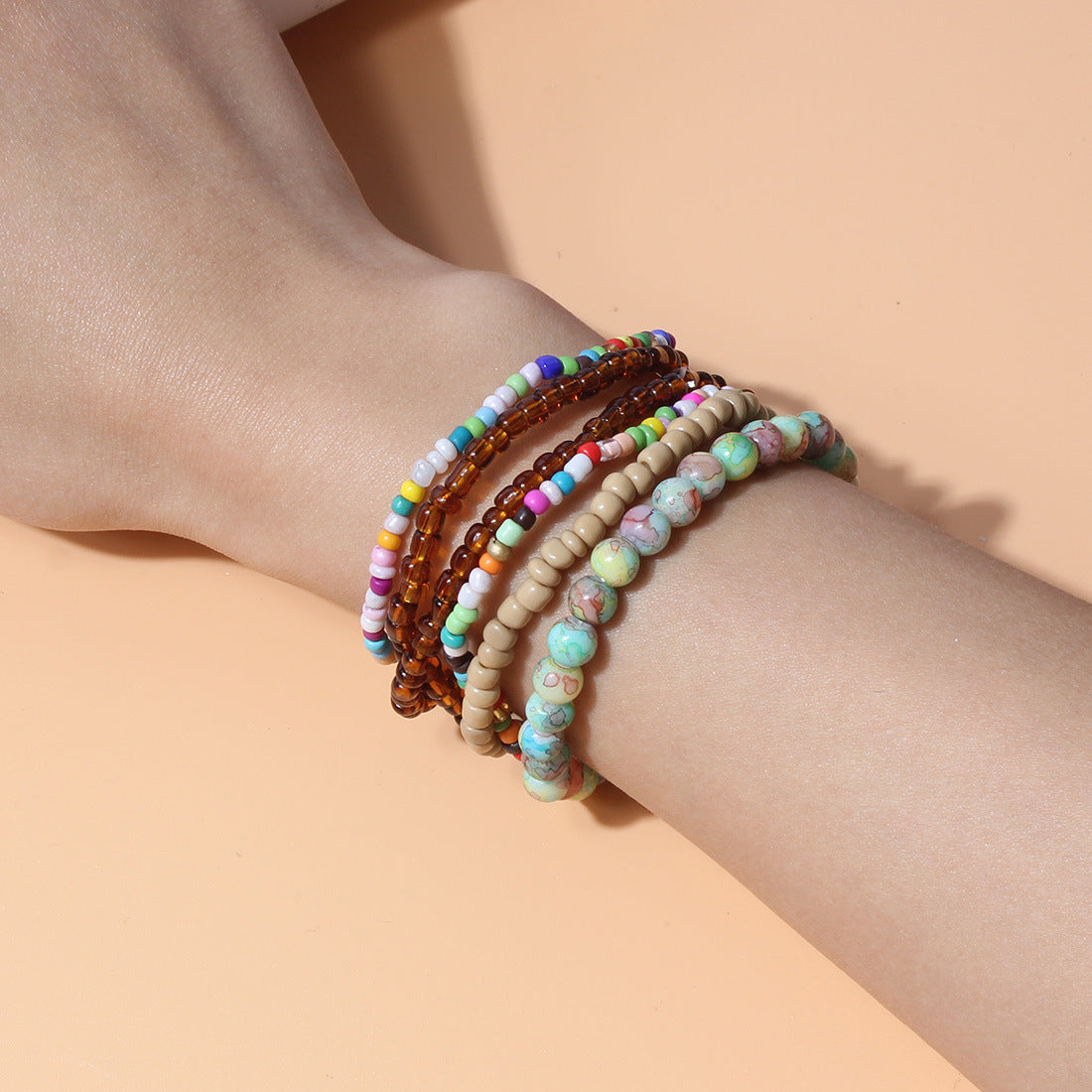Bohemian Beaded Fashion Bead Mixed Color Bracelets
