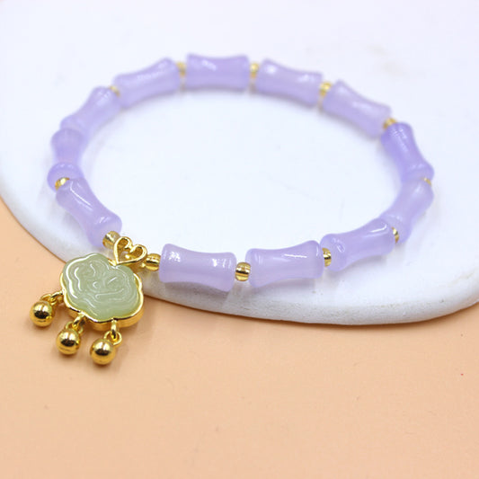 Bamboo Joint Longevity Lock Festival High Creative Girlfriends Bracelet