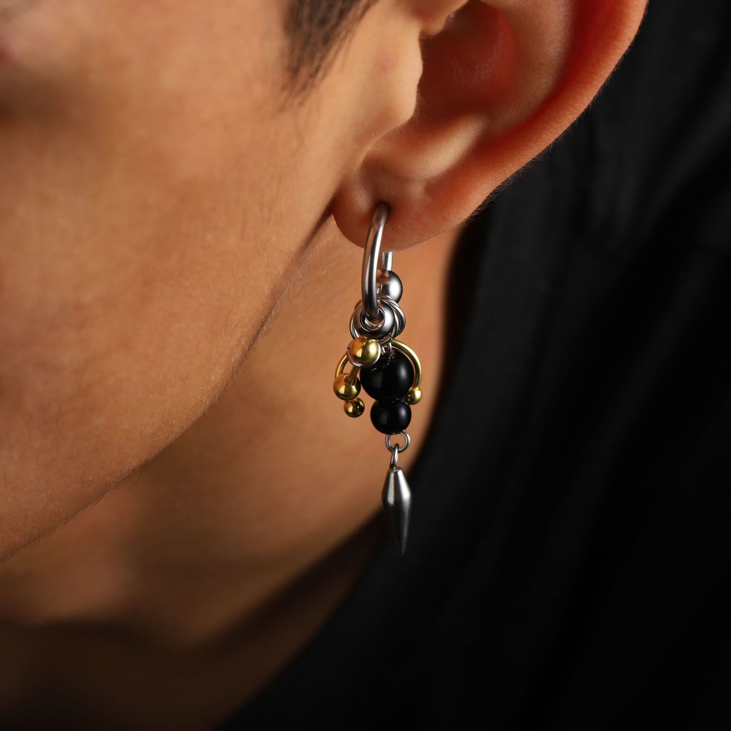 Women's & Men's Cone Niche Tassel Stitching Ear Clip Clips High Earrings