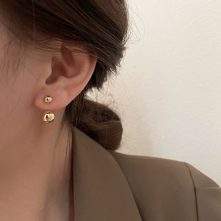 Beads Two With Niche Design Female Earrings