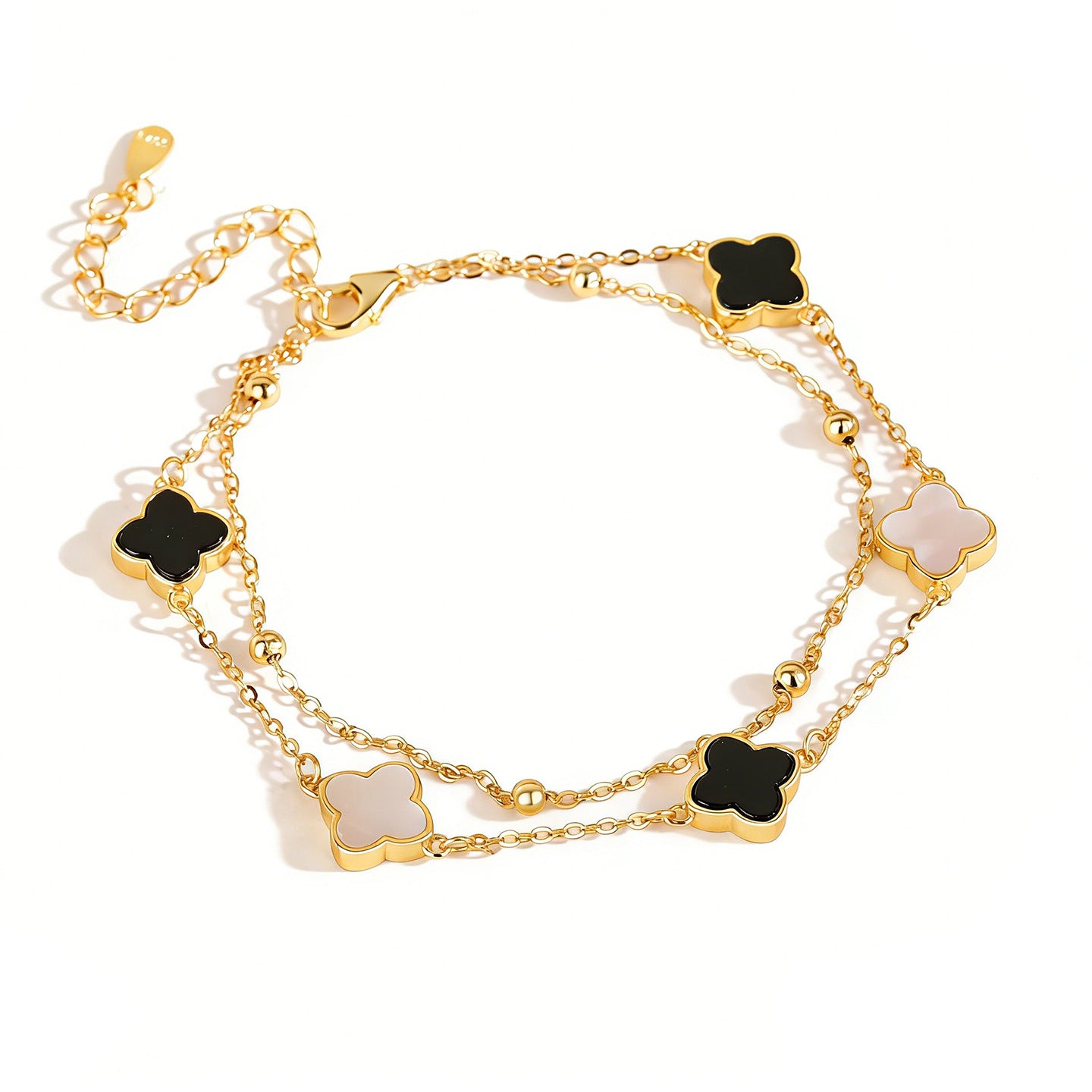 Women's Sterling Sier Clover Light Luxury Minority Bracelets