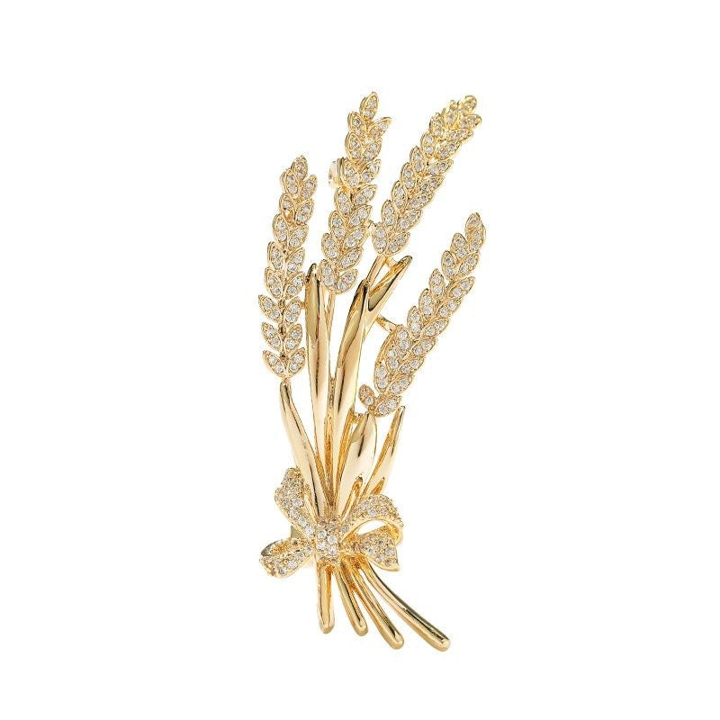 Of Wheat Brooch Personalized Bow Overcoat Brooches