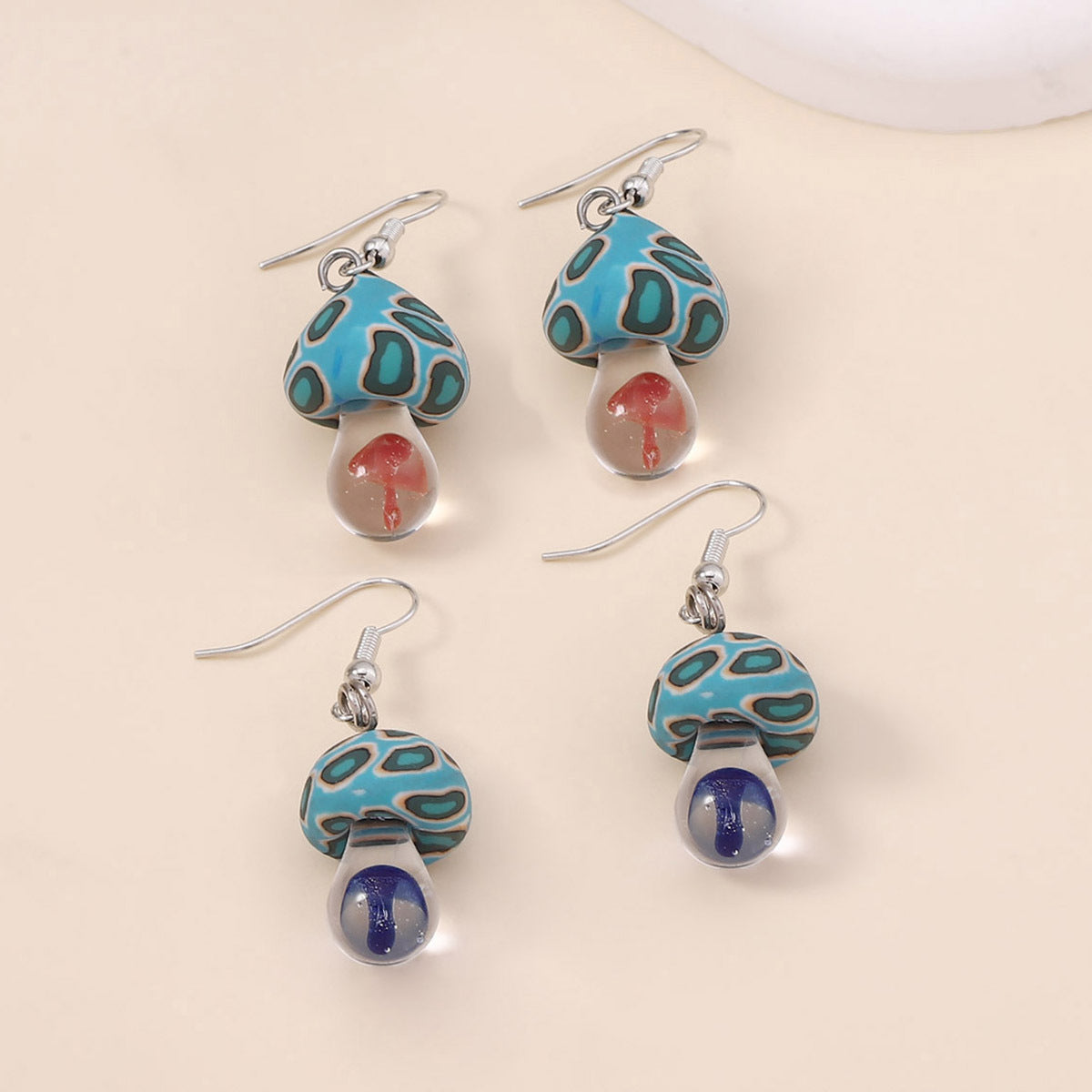 Transparent Mushroom Unique Hooks Simple Trendy Pastoral Ear Hook