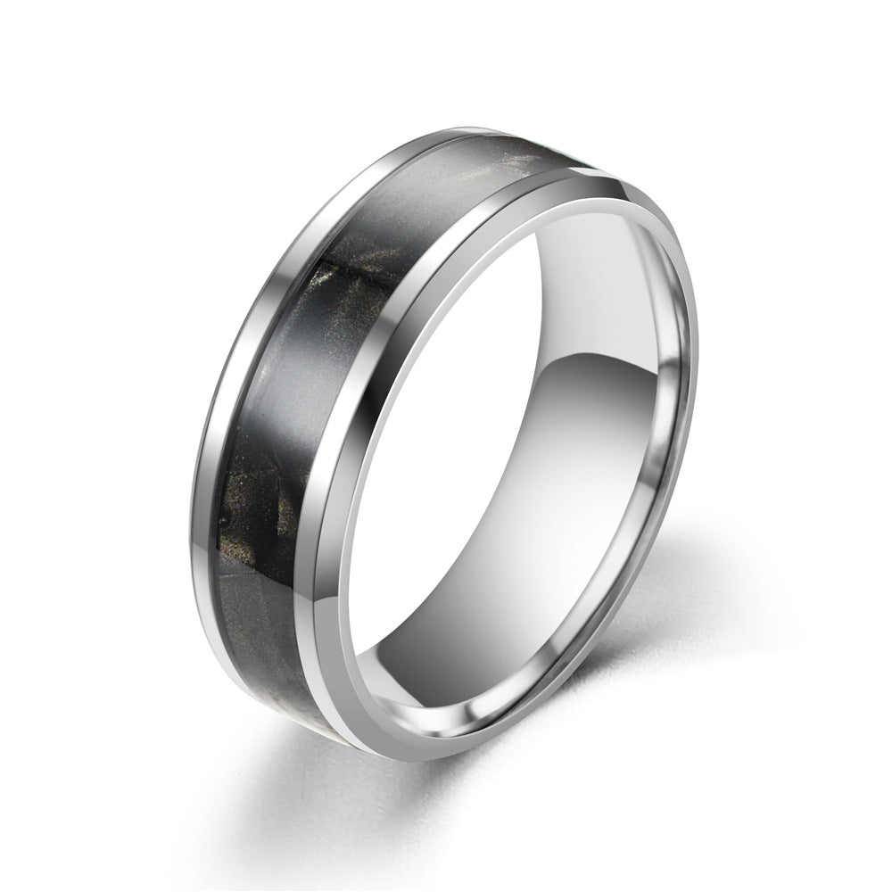 Men's Ornament Stainless Steel Couple Set Titanium Rings