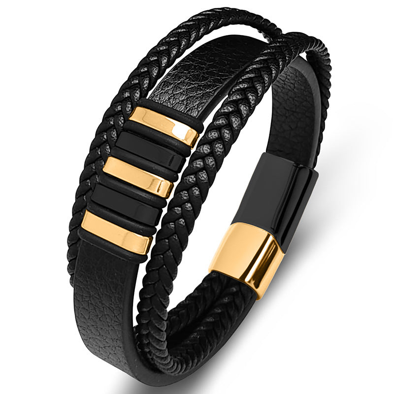 Women's & Men's Source Light Luxury Simplicity Woven Leather Bracelet