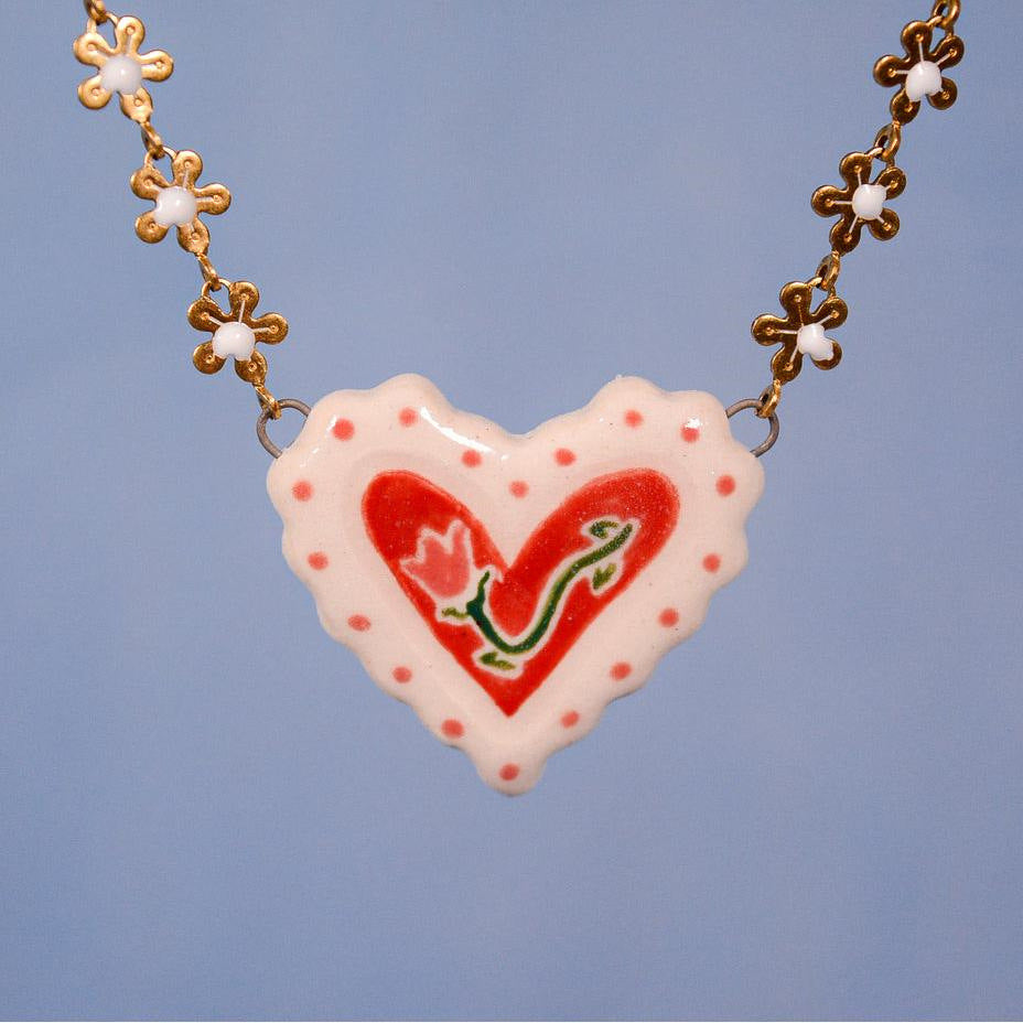 Small Flower Tai Colorful Printed Fresh Pendants