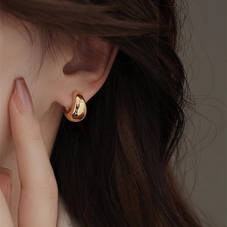 Drop Ear Clip Mild Luxury Retro Earrings