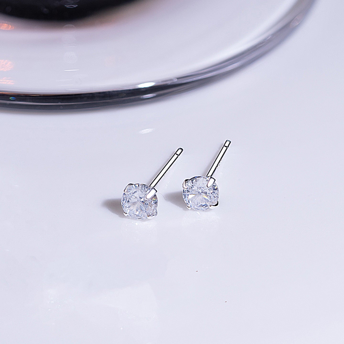 Claw Zircon Female Minority Simple Design Invisible Earrings