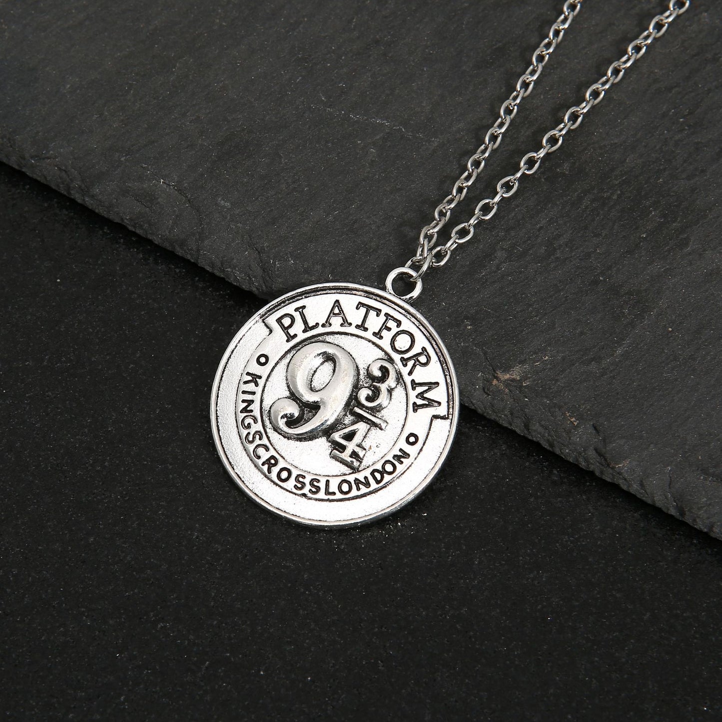 Men's Ornament Resurrection Coin Nine Three Quarters Necklaces