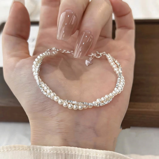 Pearl Broken Sier Female Light Luxury Bracelet