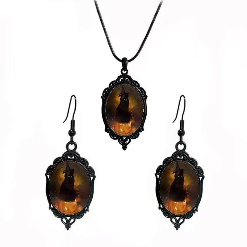 Fashion Elegant Glass Suite Romantic Gift Jewelry Set