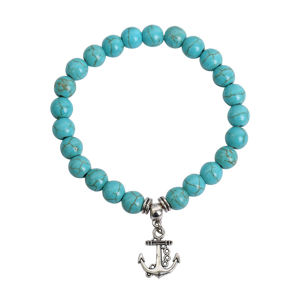 Turquoise Seahorse Starfish Turtle Owl Lucky Bracelet