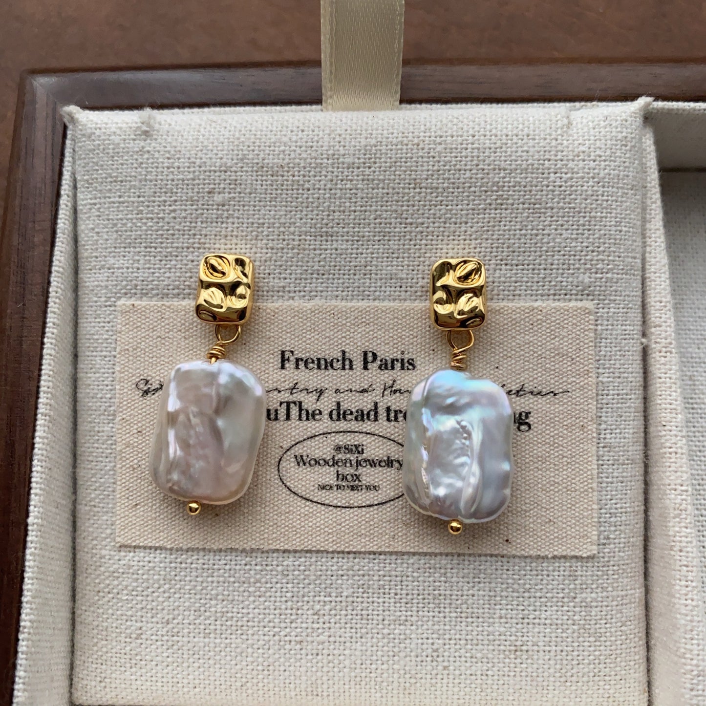 Baroque Pearl Ear Clip High Sense Design Affordable Luxury Earrings