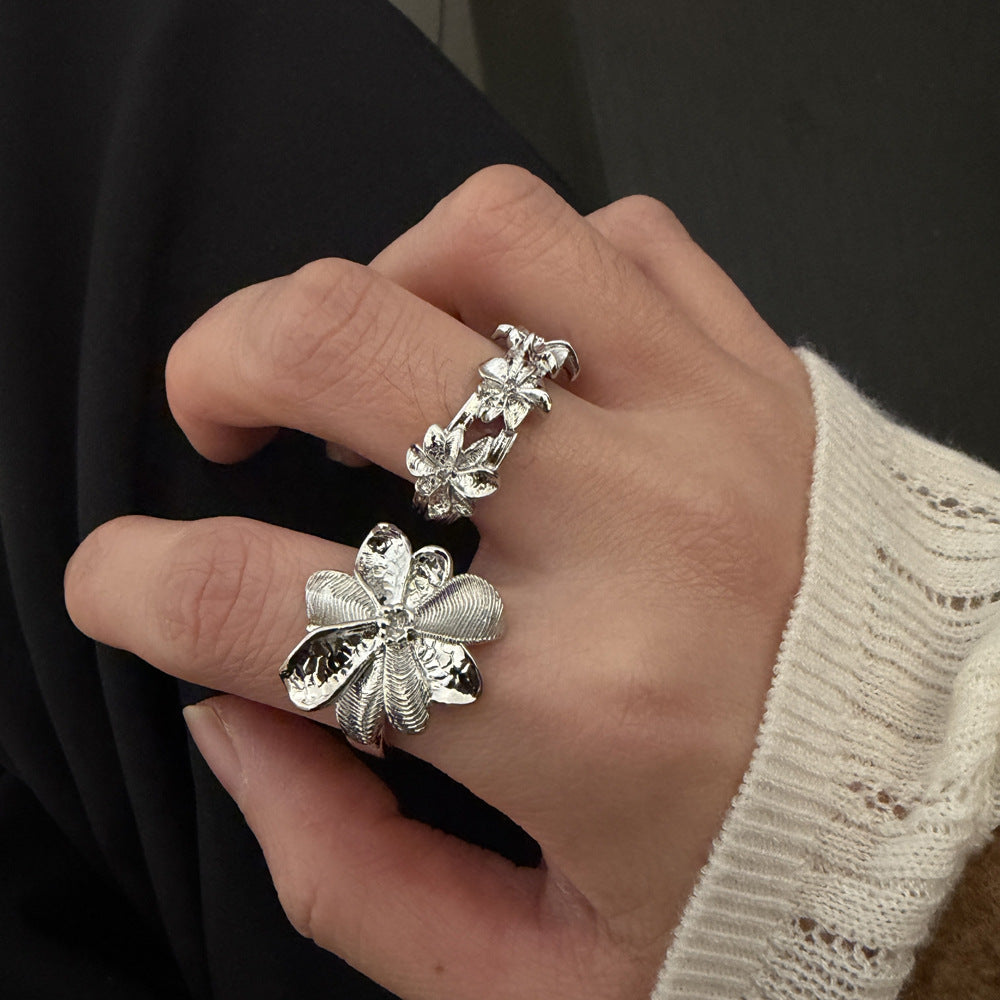 Zircon Niche Light Luxury Index Finger Rings