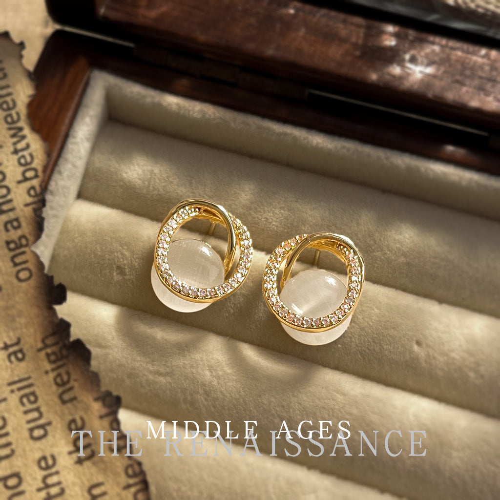 Women's Stone Ear Collection Temperament Commute Affordable Stud Earrings