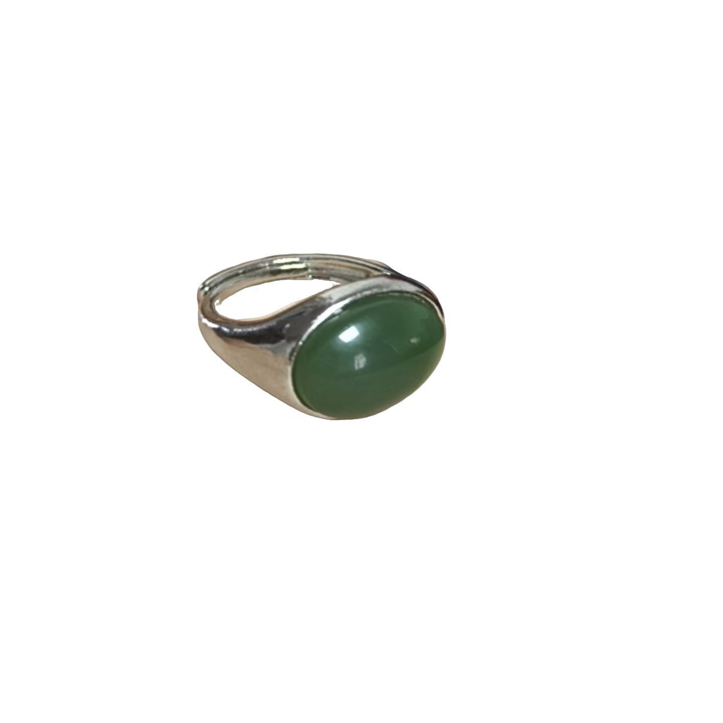 Women's & Men's Gem Couples Openings Adjustable Retro Simple Egg Ring