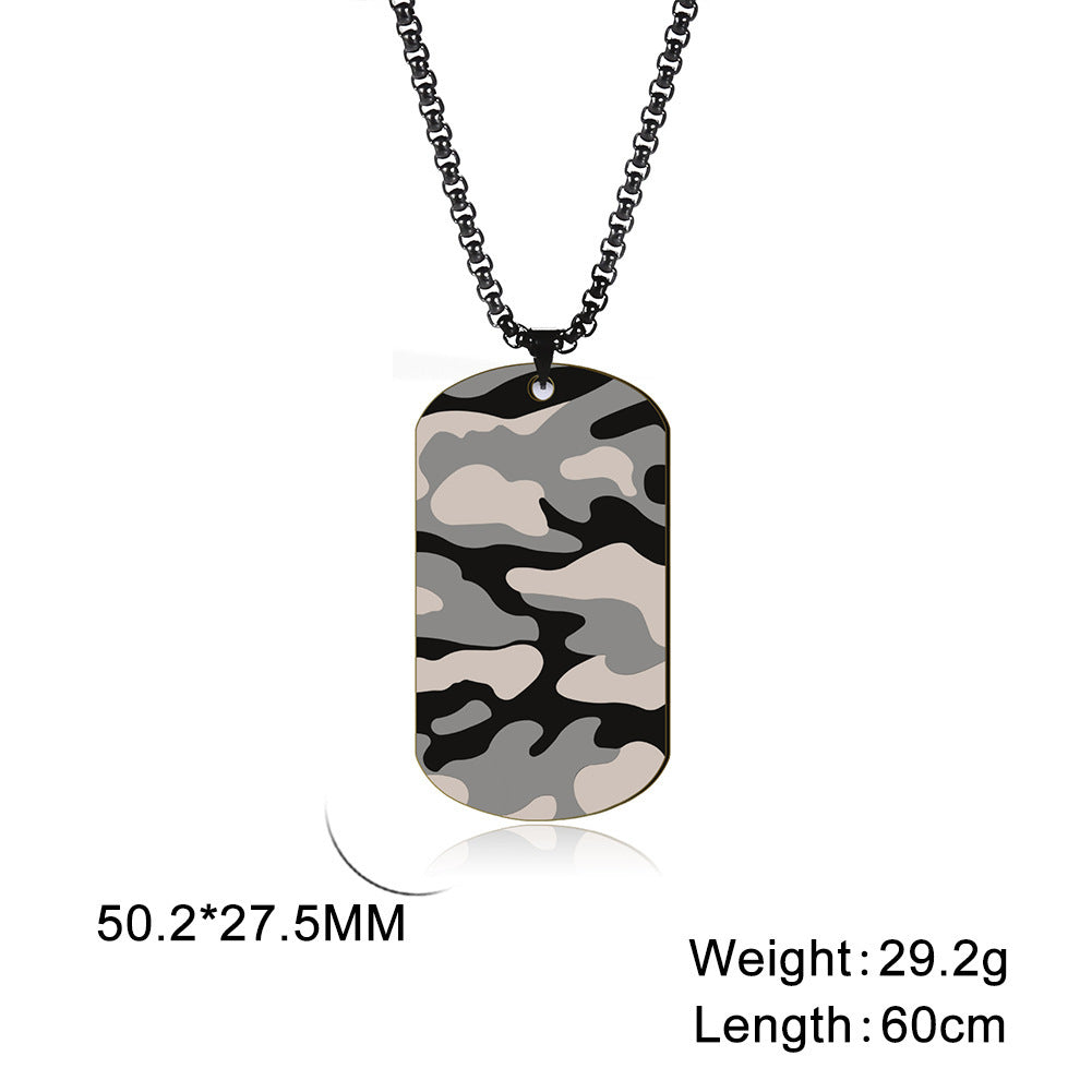 Men's Stainless Steel Dog Tag Sweater Chain High-grade Necklaces