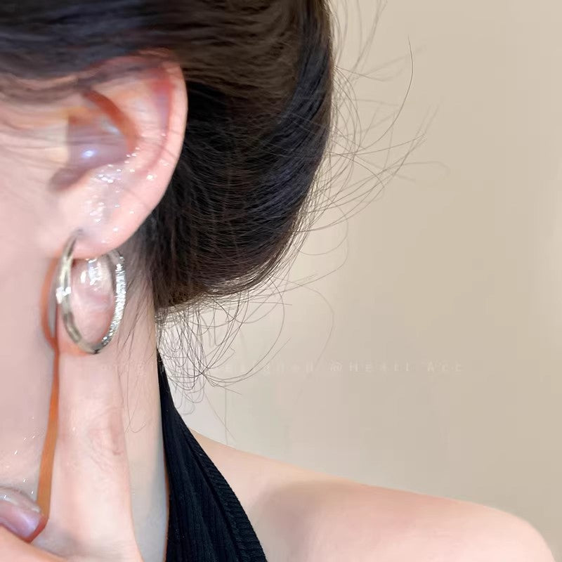 Sparkling Simple Special Interest Light Luxury Fashion Circle Temperament High Rings