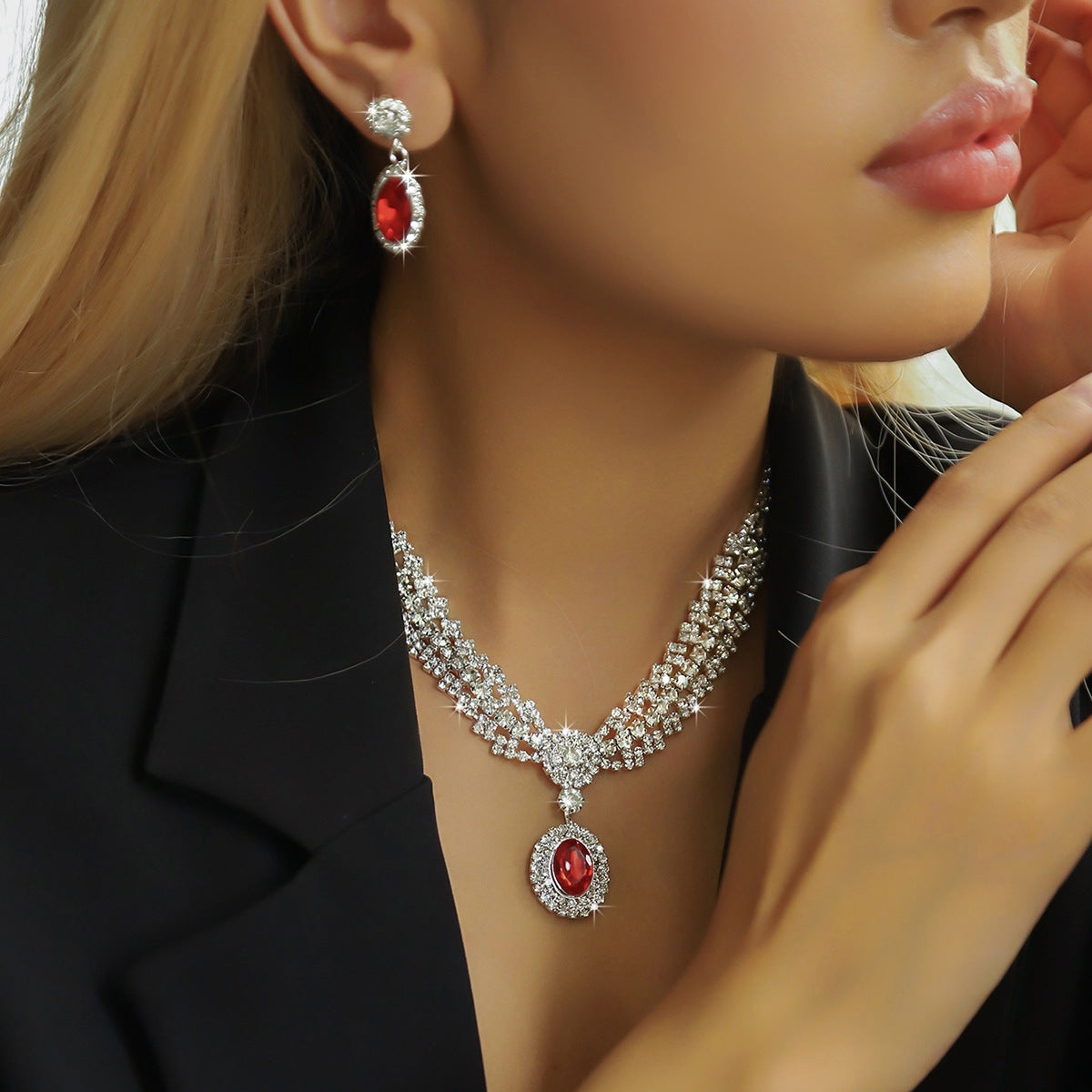 Women's Bride Full Diamond Suite Fashion Popular Rings