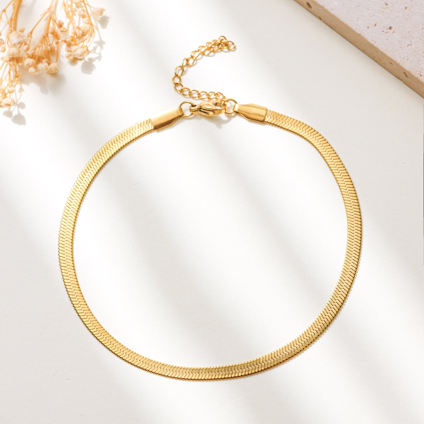 Stainless Steel Blade Chain Like Flat Bracelets