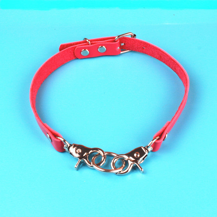 Personalized Simple Leather Buckle Fashion Punk Collar