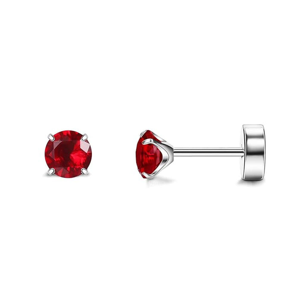 Super Flash Stainless Steel Zircon Advanced Sense Stud Earrings