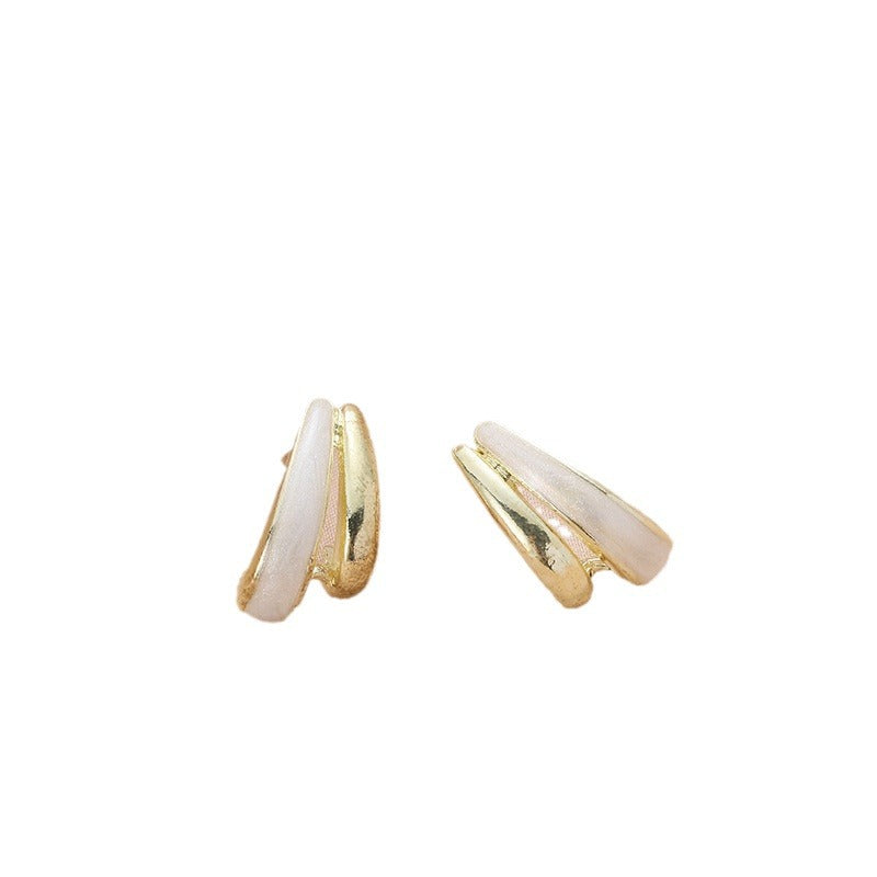 Women's Korean Simple Shaped Fashion Style Hollow Earrings