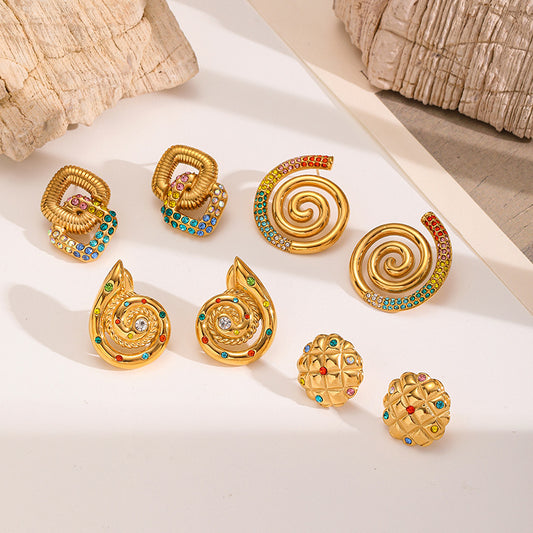 Women's Mosquito Coil High-grade Light Luxury Ear Stainless Earrings
