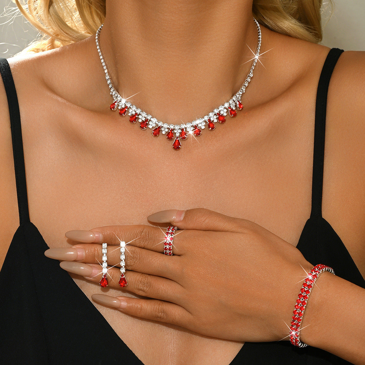 Suit Fashionable Simple Exquisite Fresh High Sense Birthday Gift Jewelry Set