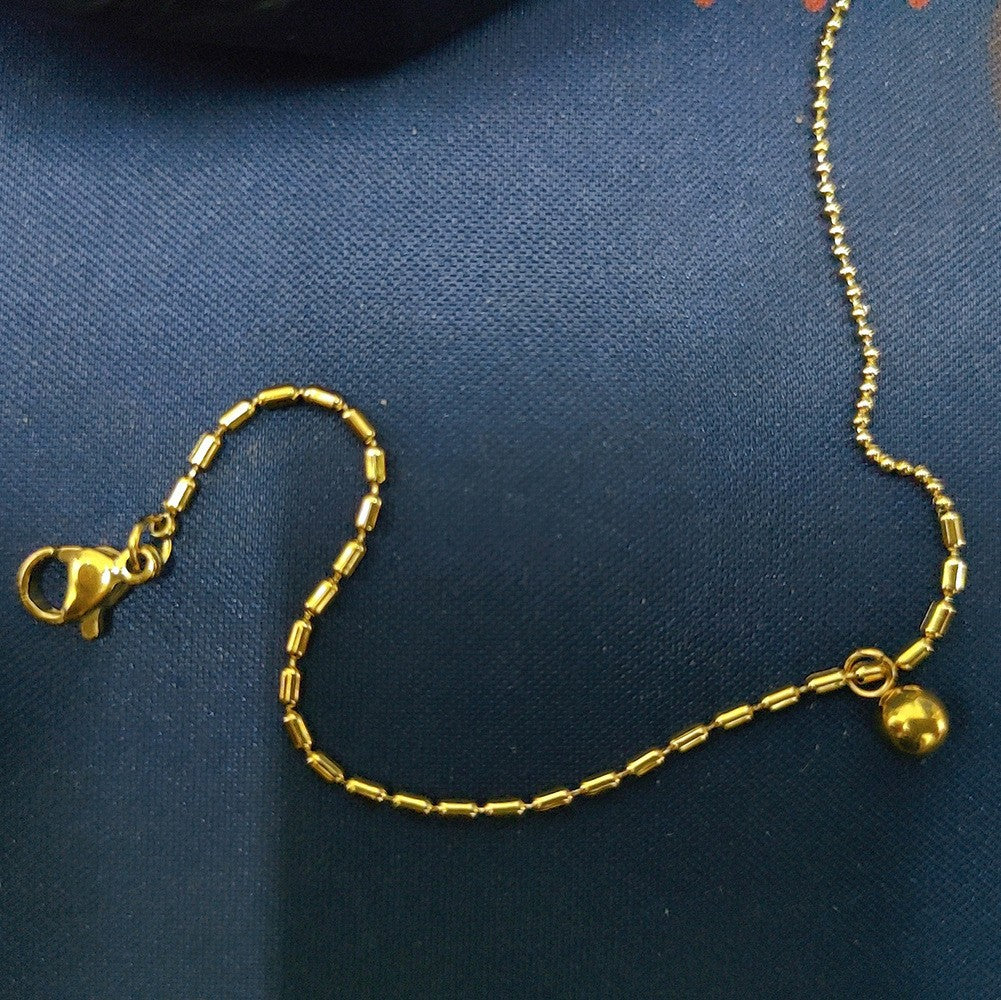 Women's Steel High-grade Gold Does Not Fade Anklets